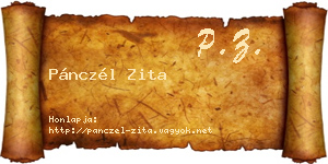 Pánczél Zita névjegykártya